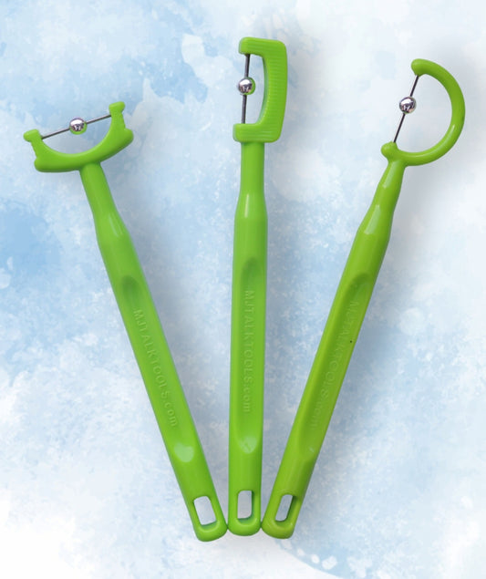 Tip Tongue elevation set of 3 (Green)