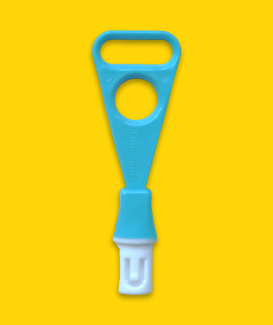 MJ Talk Tools Oro Moto™ Vibration Brash Attachment Talk Seal™ (Blue) Speech Therapy Tools