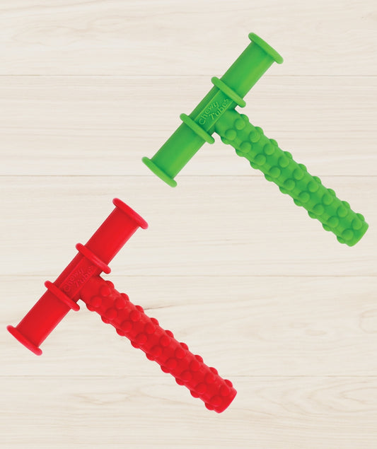 Chewy Tube Red & Chewy Tube Green Combo pack of 2