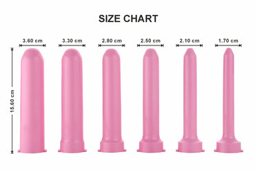 “Vaginal & Anal Medical Dilator Set | Hard Dilators for Vaginismus Therapy, Anal Sphincter Training, Rectal Dilatation, Pelvic Floor Relaxation & Penetration Training | Complete Medical Device Kit”