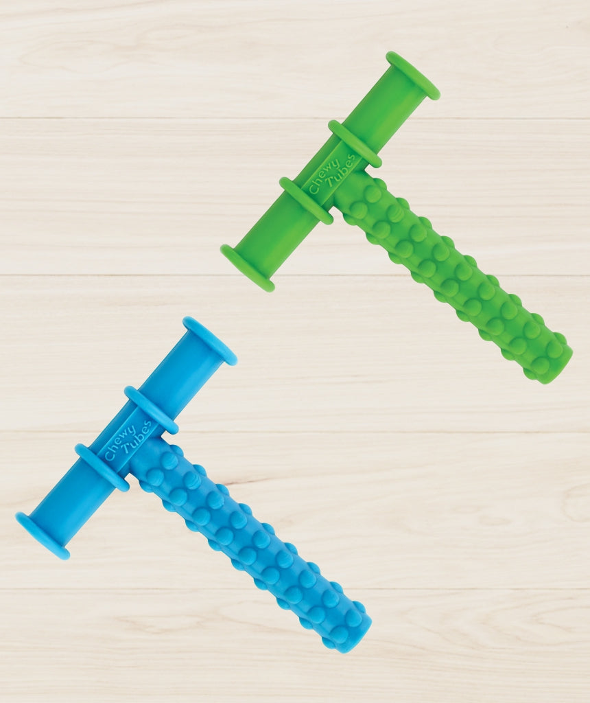 Chewy Tube Blue & Chewy Tube Green Combo pack of 2