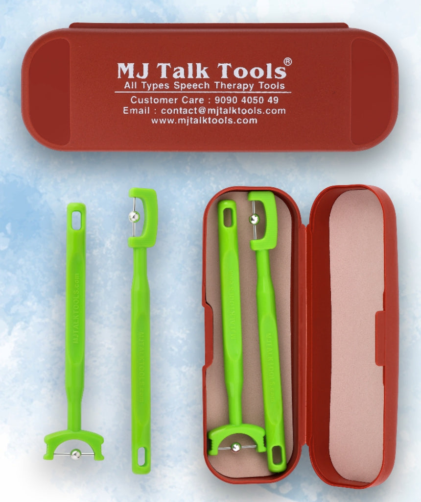 Tongue Tip Lateralization Lifting, Oral Muscle Exerciser 2 pack (Green)