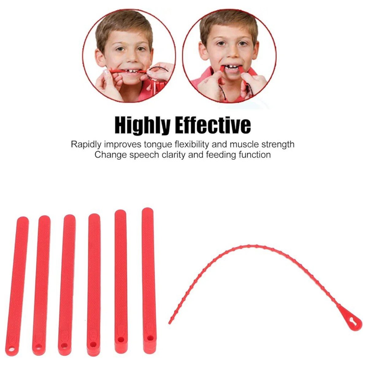 Jaw grading bite blocks Red 7