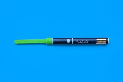 MJ Talk Tools Oro Moto™ Vibration Brash Attachment Textured Tongue Depressor (Green)