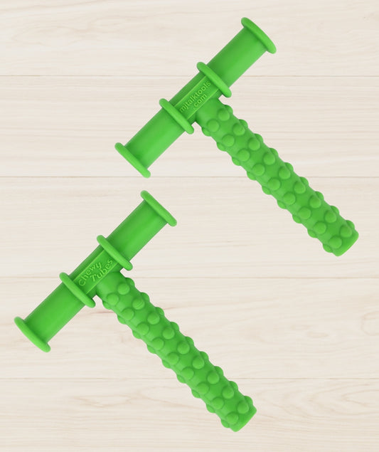 Chewy Tubes Knobby Texture Chewy Tubes Green Combo Pack 2
