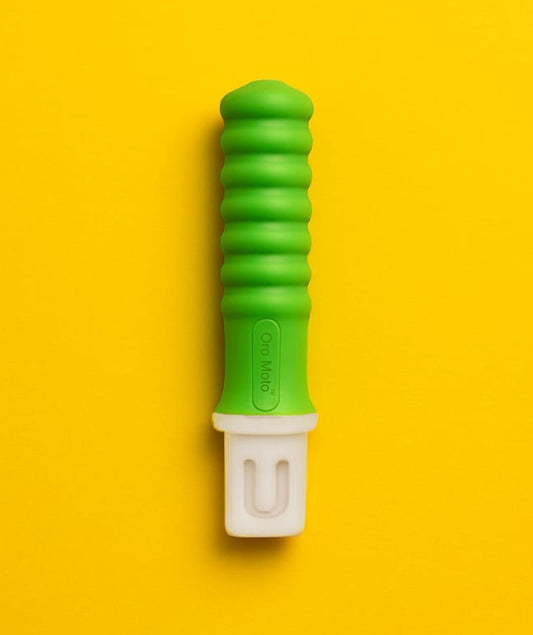 MJ Talk Tools® Oro Moto™ Vibration Brash Attachment Wee Round Textured Tip (Green)