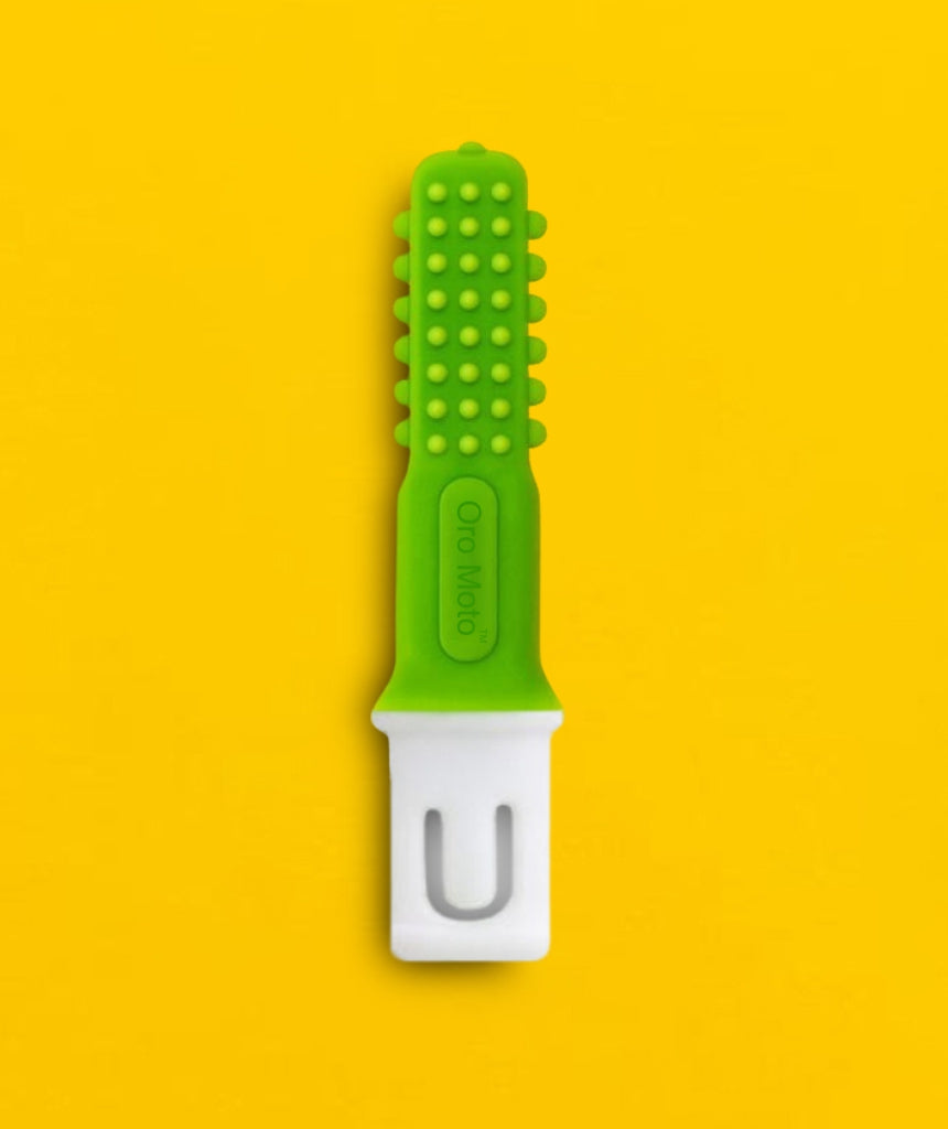 MJ Talk Tools® Oro Moto™ Vibration Brash Attachment Uni Tip (Green) Speech Therapy Tools