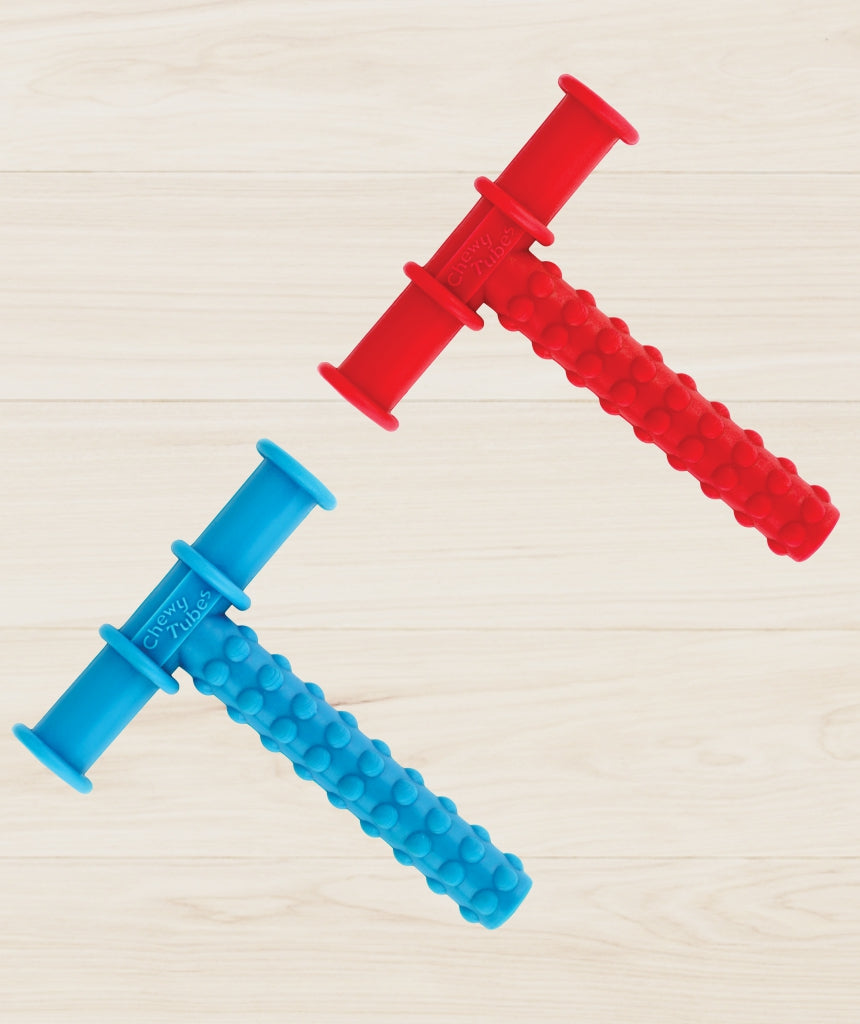 Chewy Tube Blue & Chewy Tube Red Combo pack of 2