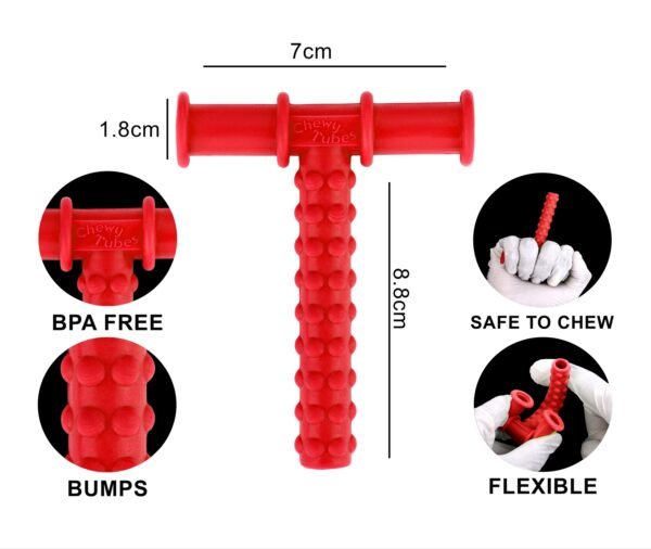 Chewy Tube Red Low To Medium Hardness - Image 2
